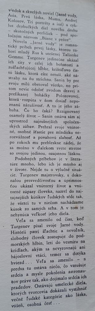 Jarné vody / Turgenev / Hviezdoslavova knižnica