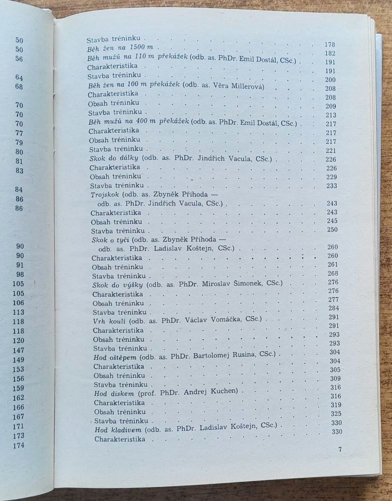 Trénink atletických disciplín