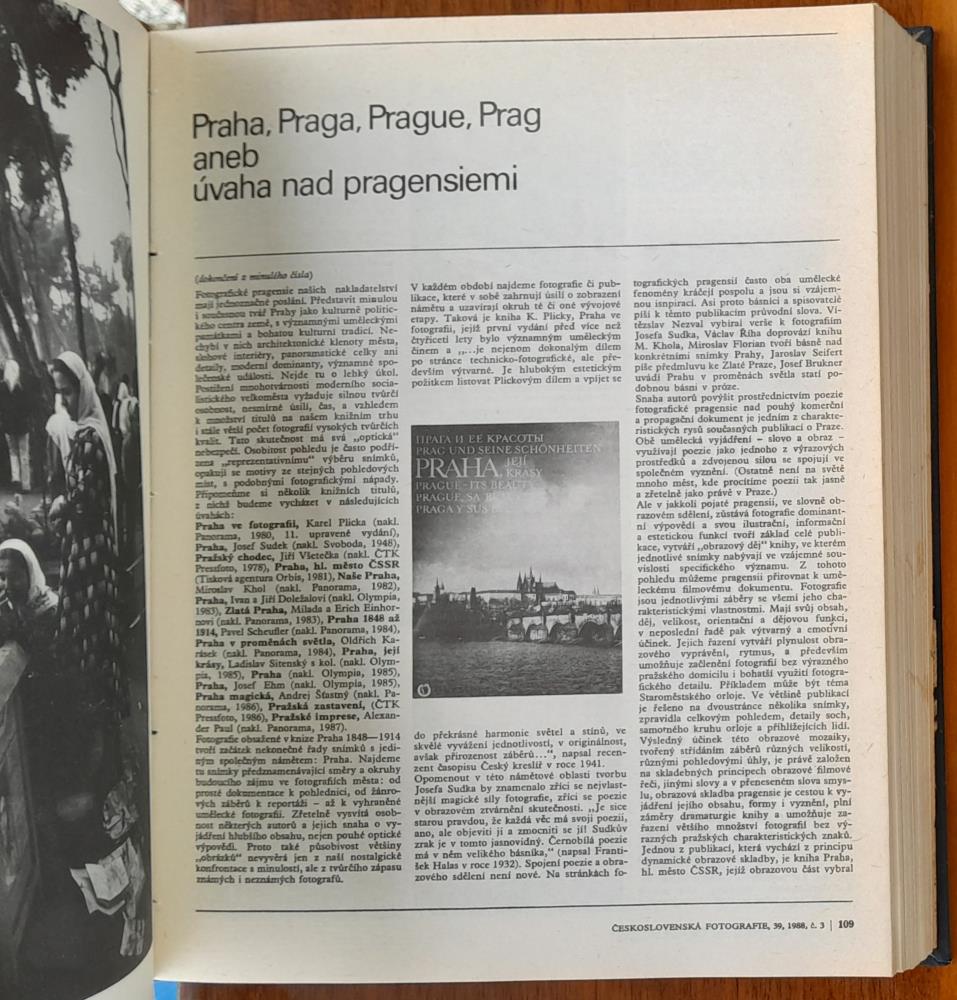 Československá fotografie / Časopis pro ideovou a odbornou výchovu fotografických pracovníkú