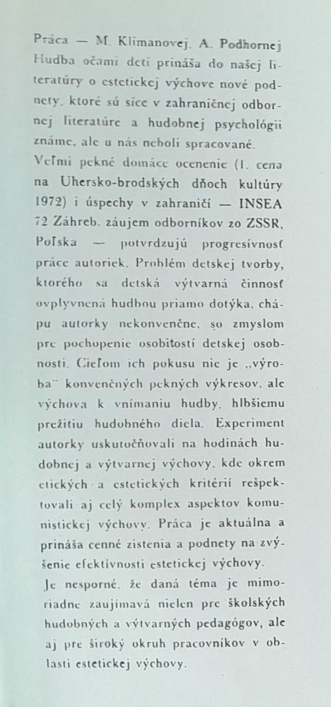 Hudba očami detí
