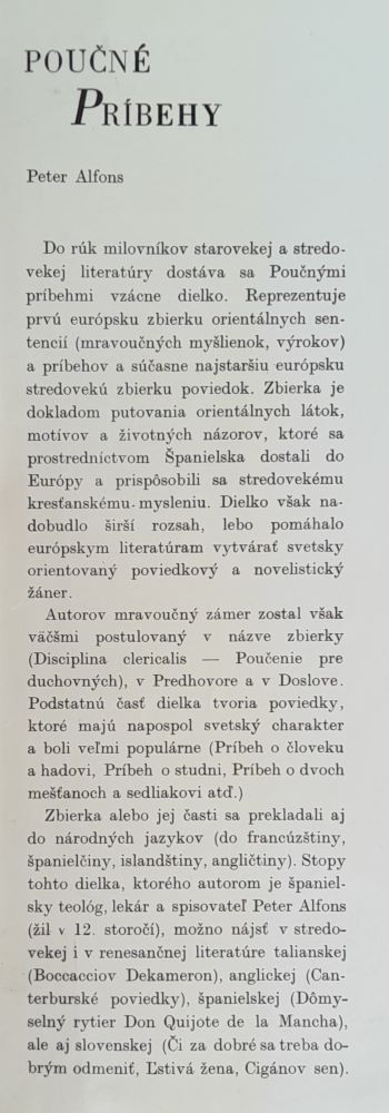 Poučné príbehy / Pradávne príbehy
