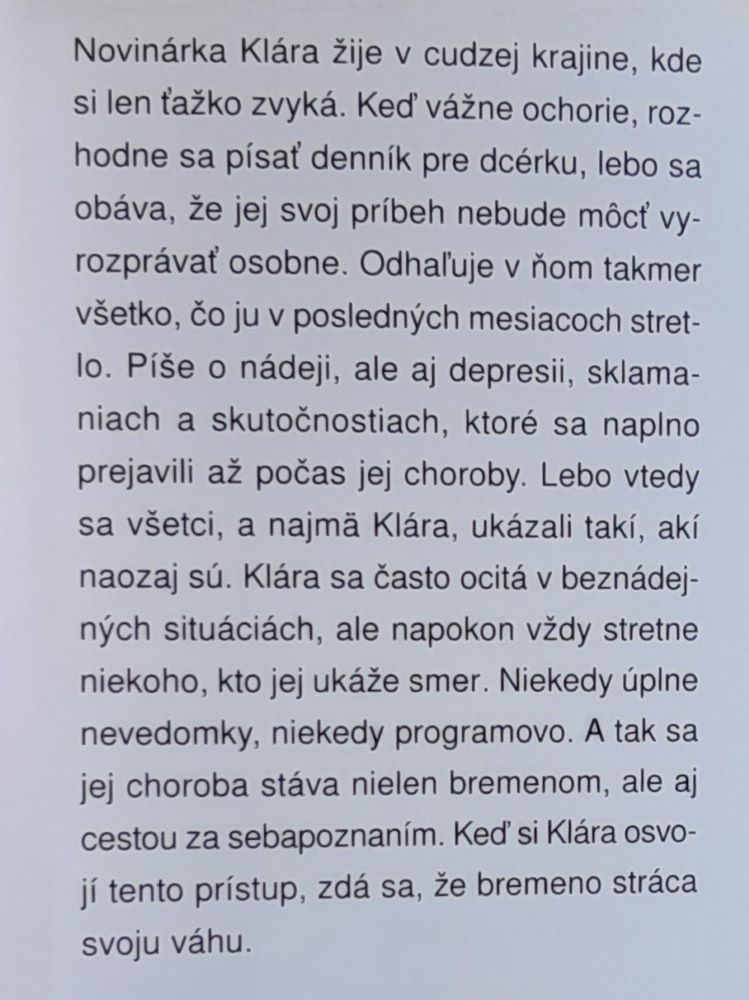 Smrť si neškrtne / Dva roky s rakovinou