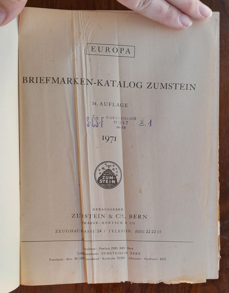 Zumstein Europa 1971