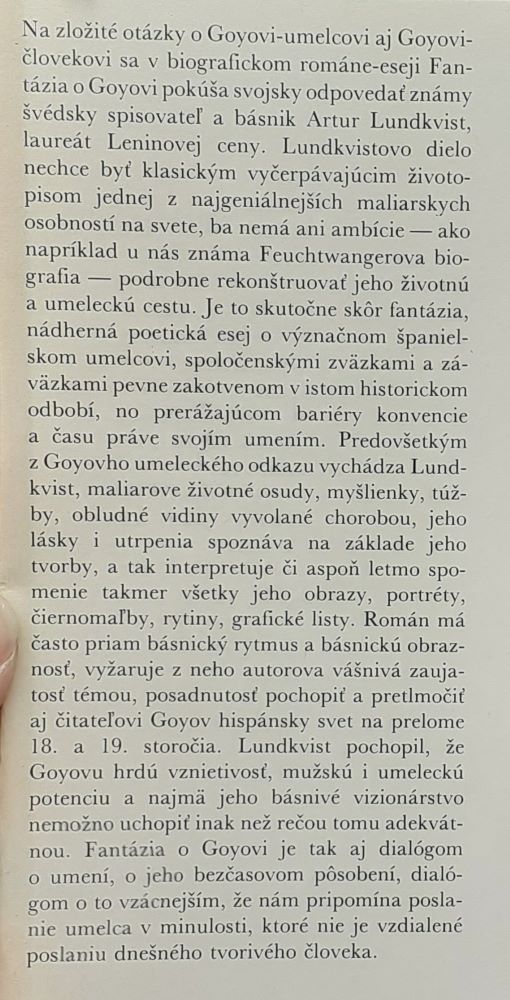 Fantázia o Goyovi / Postavy a osudy