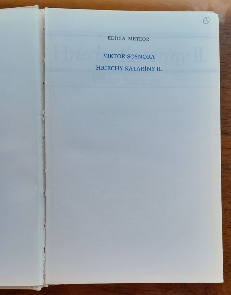 Hriechy Kataríny II. / Edícia Meteor