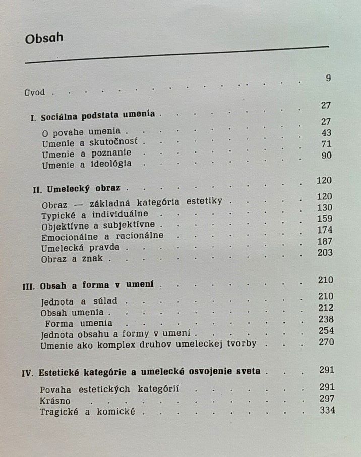 Umenie a estetika / Človek a umenie