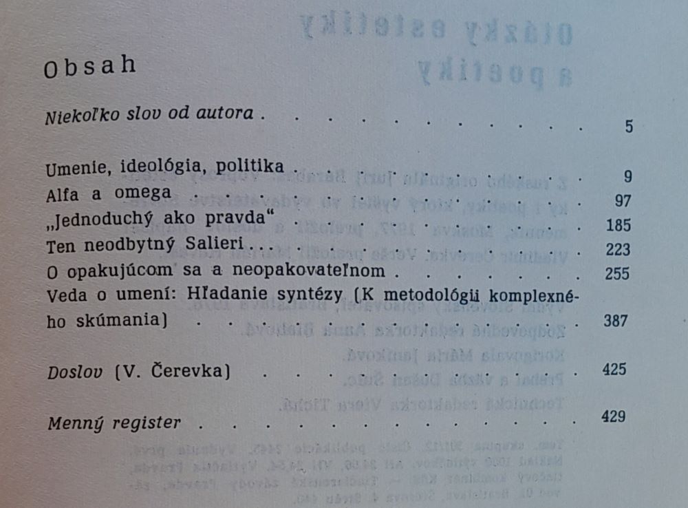 Otázky estetiky a poetiky / Edícia Studia litteraria