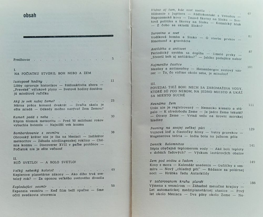 Stvorenie sa ešte neskončilo / Prírodovedci po stopách genezis / Malá moderná encyklopédia