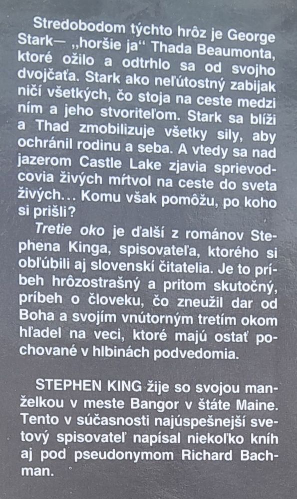 Tretie oko / Stephen King