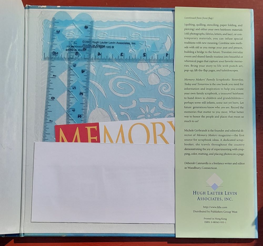 Family scrapbooks / Memory Makers / Yesterday, Today and Tomorrow