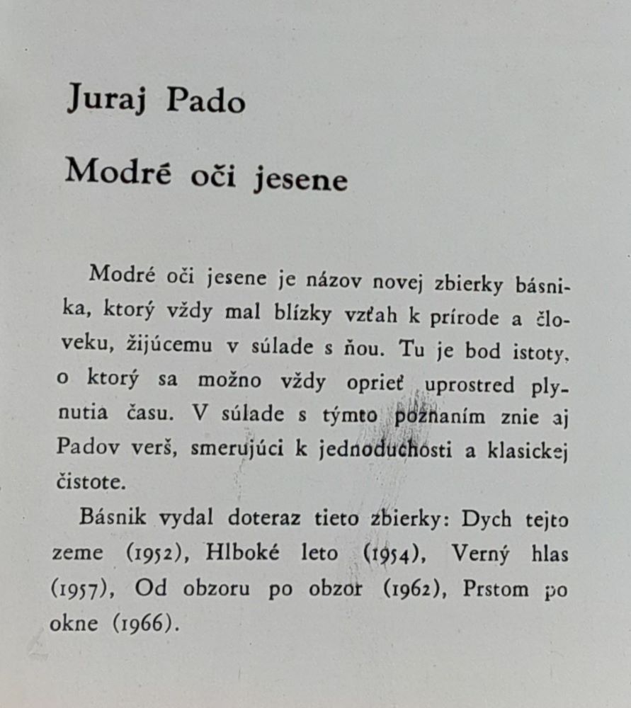 Modré oči jesene