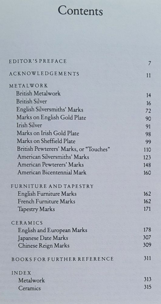 A Dictionary Of Marks / The antique collectors guides