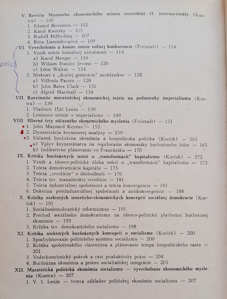 Vývoj ekonomického myslenia / Stručný prehľad