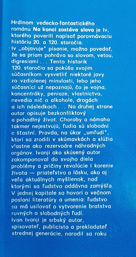 Na konci zostáva slovo / Edícia Zenit