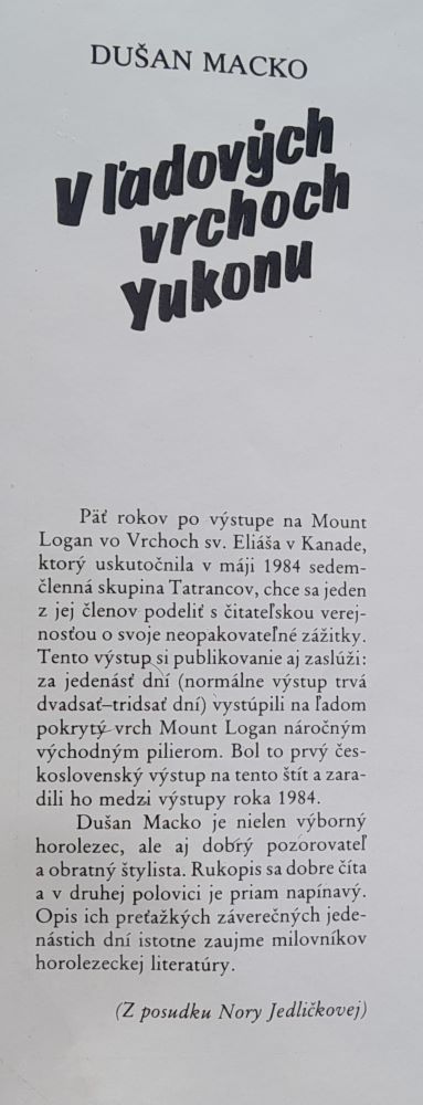 V ľadových vrchoch Yukonu / Edícia Svetom
