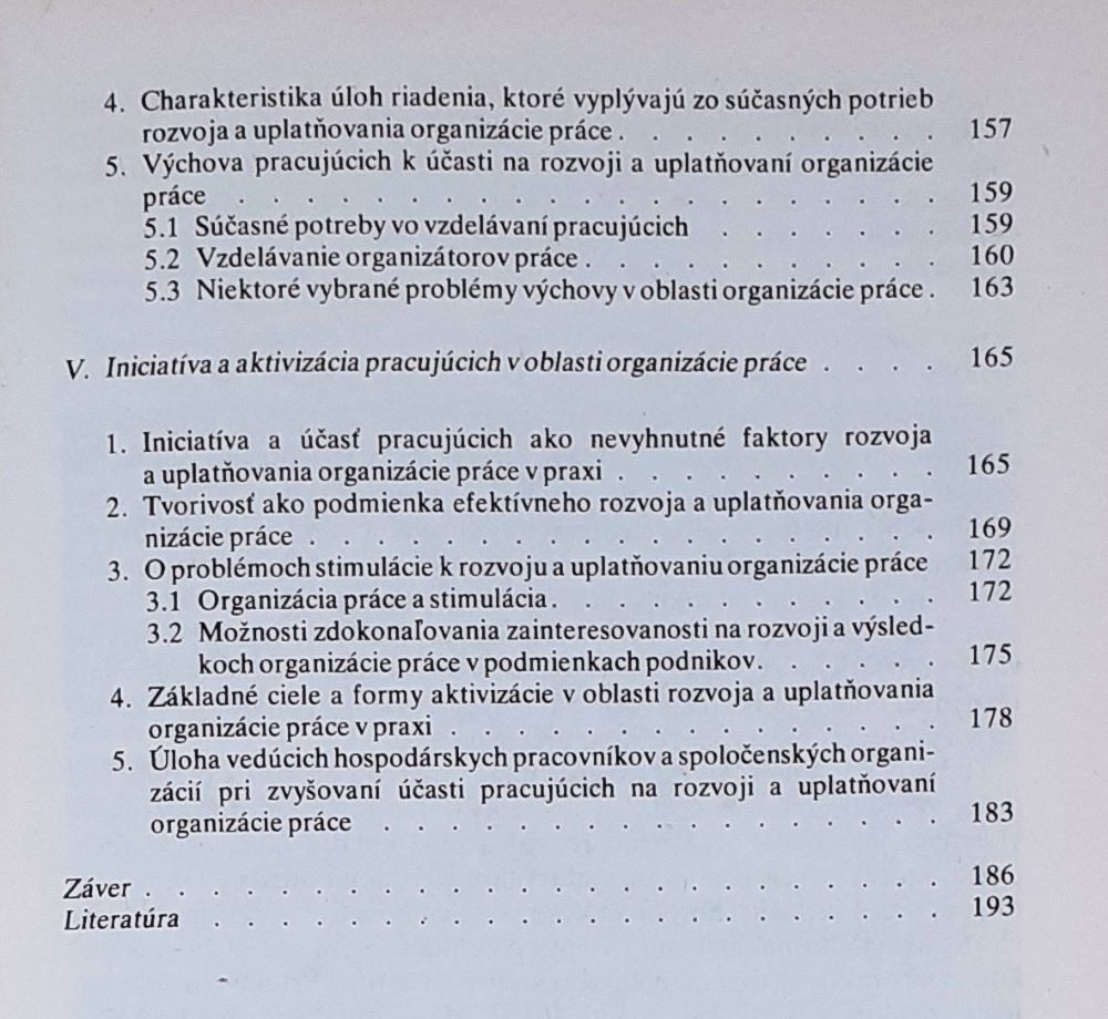 Účasť pracujúcich na organizácii práce