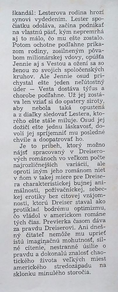 Jennie Gerhardtová / Theodore Dreiser