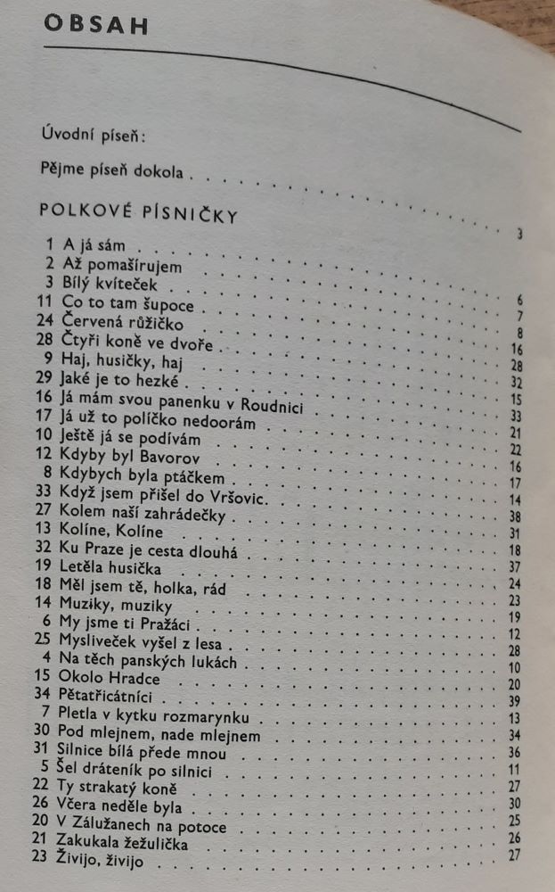 Pějme píseň dokola 1. / Společenský zpěvník populárních písní