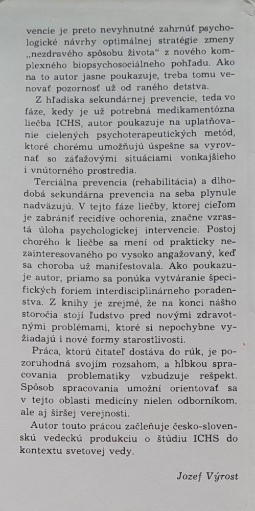 Psychologické rizikové faktory ischemickej choroby srdca