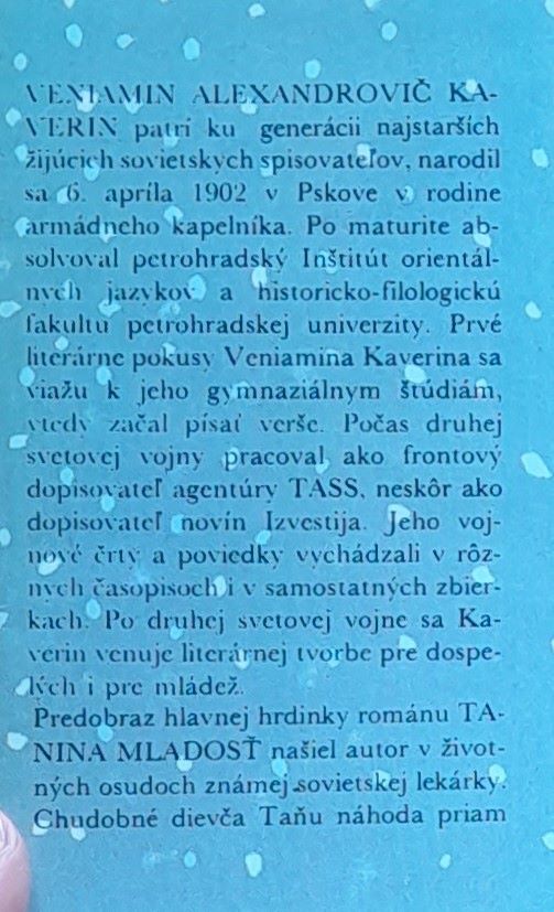 Tanina mladosť / Edícia Čajka