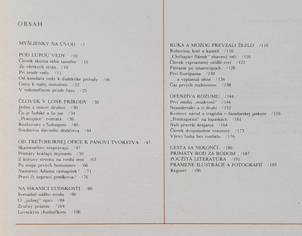 Milióny rokov človeka / Edícia Obrázky z prírody