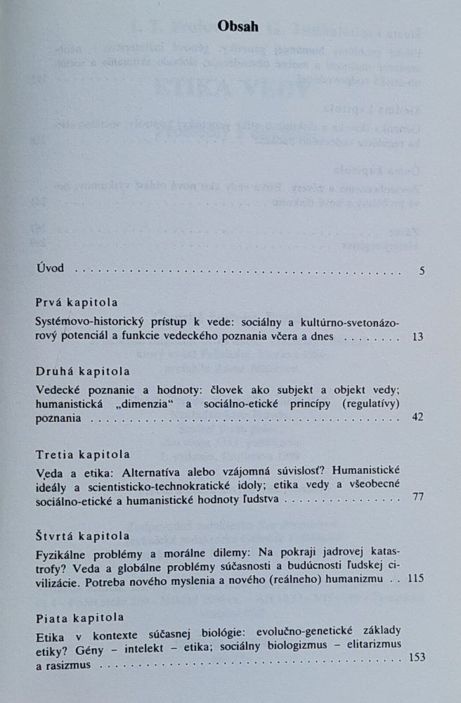 Etika vedy / Problémy a diskusie