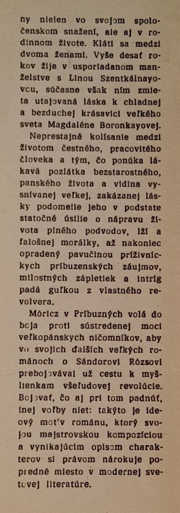 Príbuzní / Zsigmond Móricz