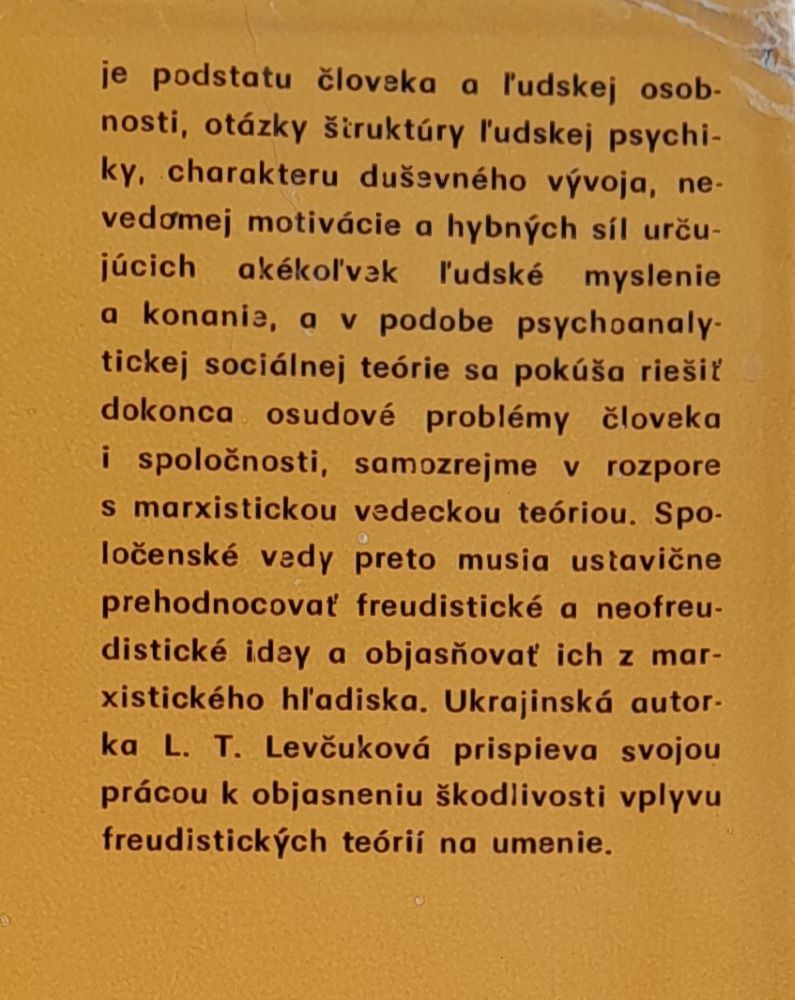 Psychoanalýza a umelecká tvorba / Človek a umenie