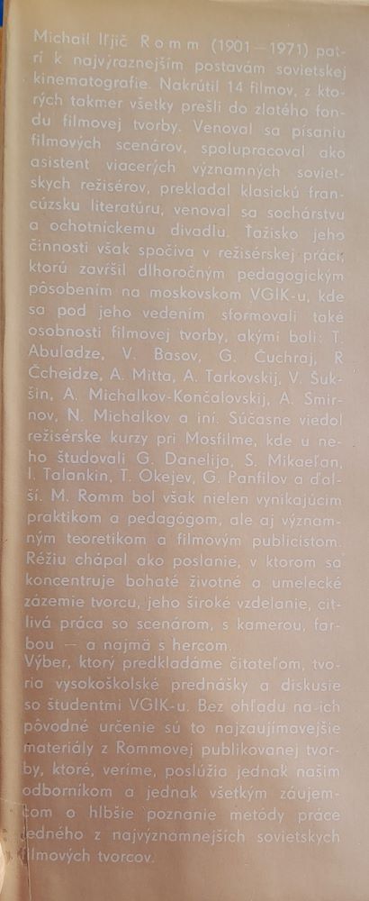 Filmy, ľudia a ja / Súvislosti