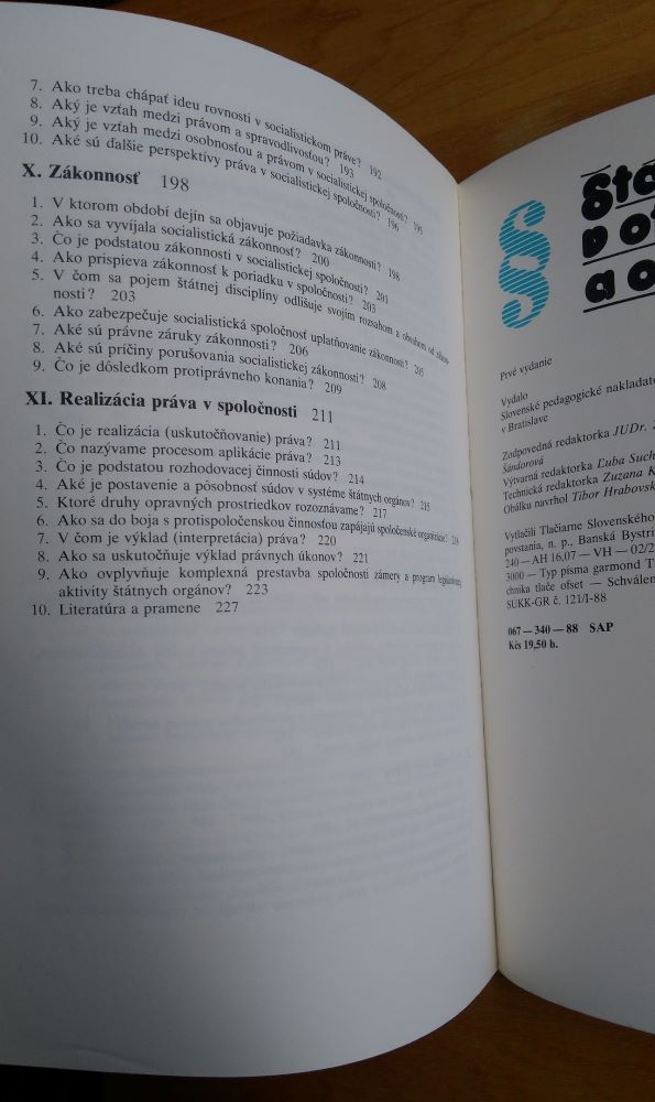 Štát a právo v otázkach a odpovediach