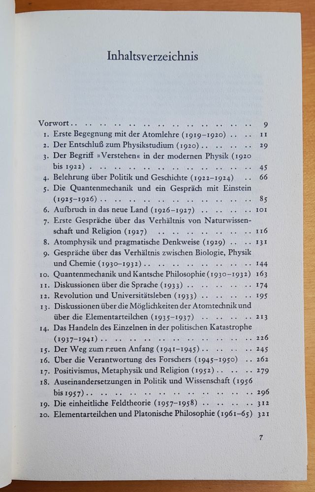 Gesprache im Umkreis der Atomphysik / Der Teil und das Ganze