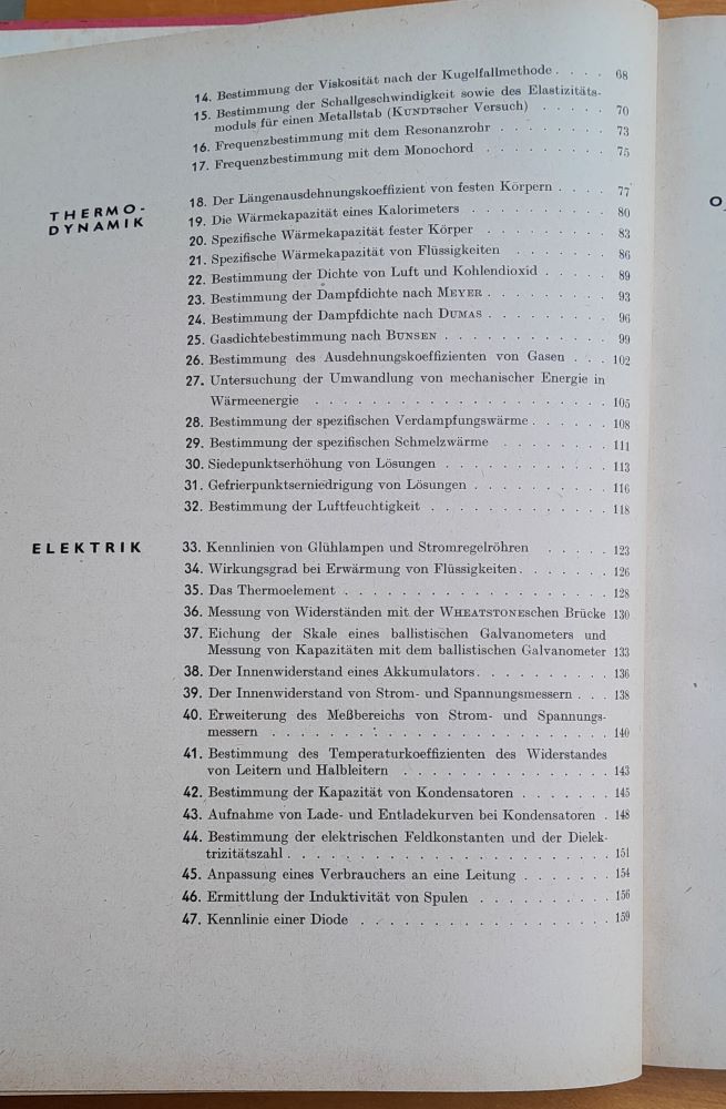 Physikalisches Praktikum / Praktický kurz fyziky