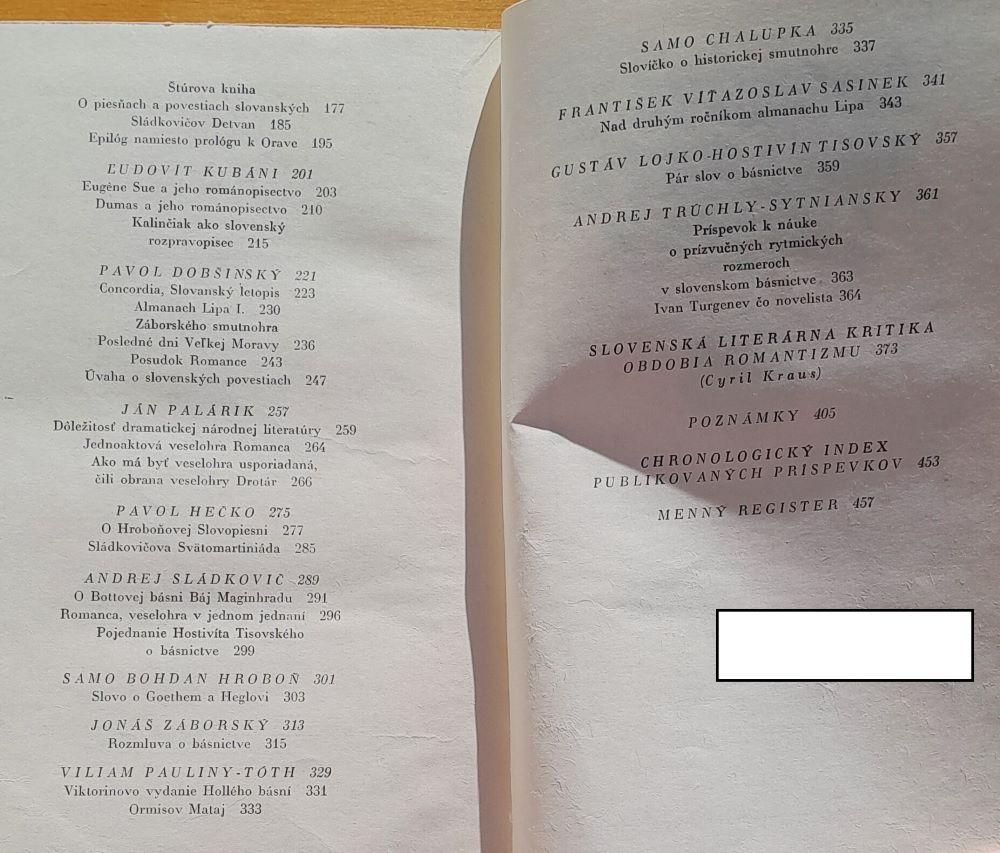 Slovenská literárna kritika 1. a 2.