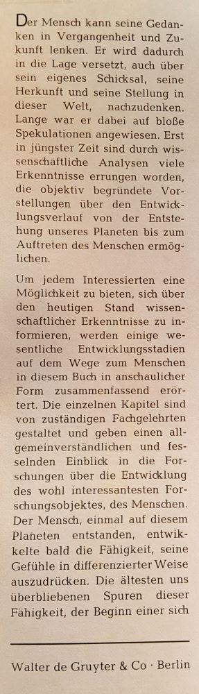 Der Weg zum Menschen / Vom Urnebel zum Homo Sapiens