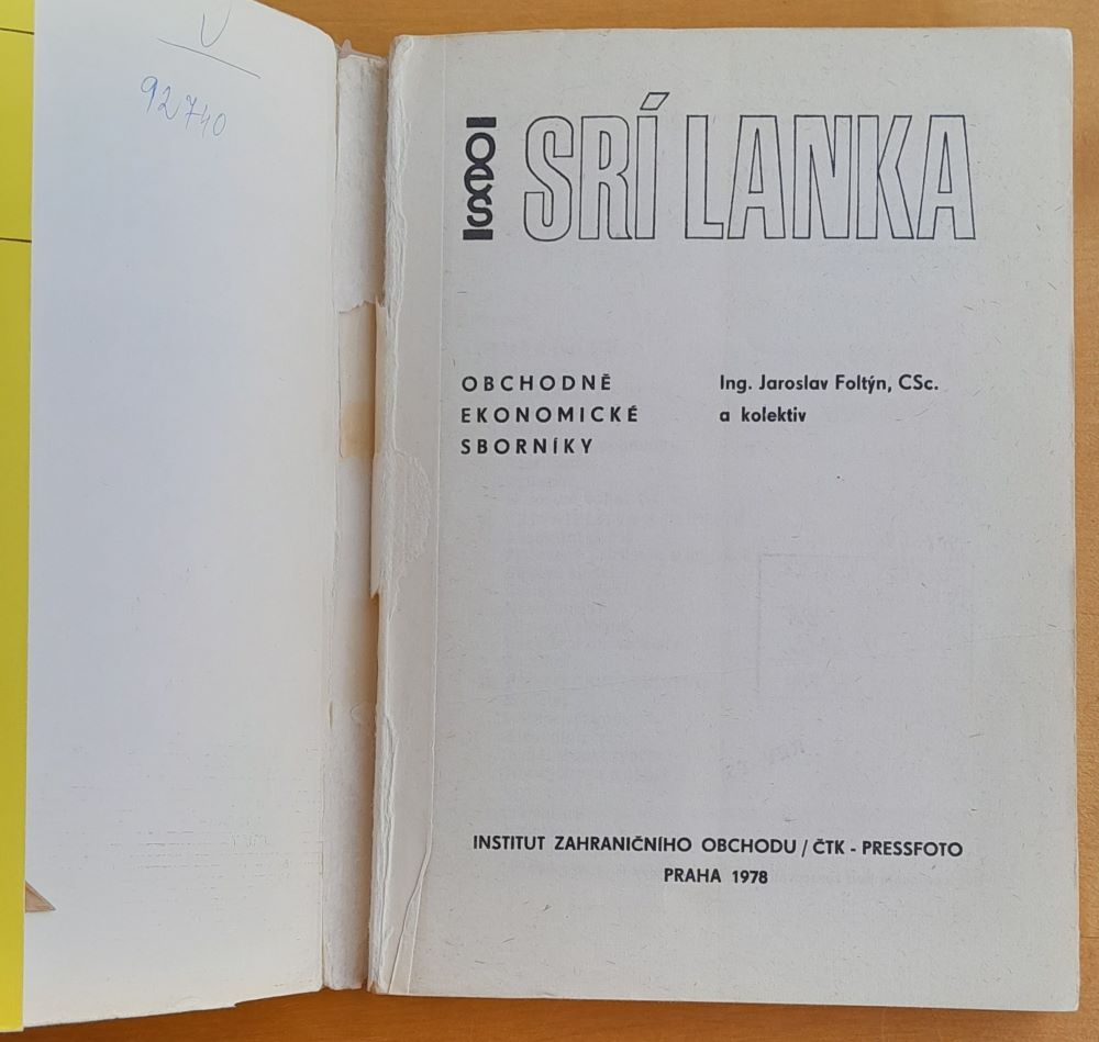 Srí Lanka / Obchodně ekonomické sborníky