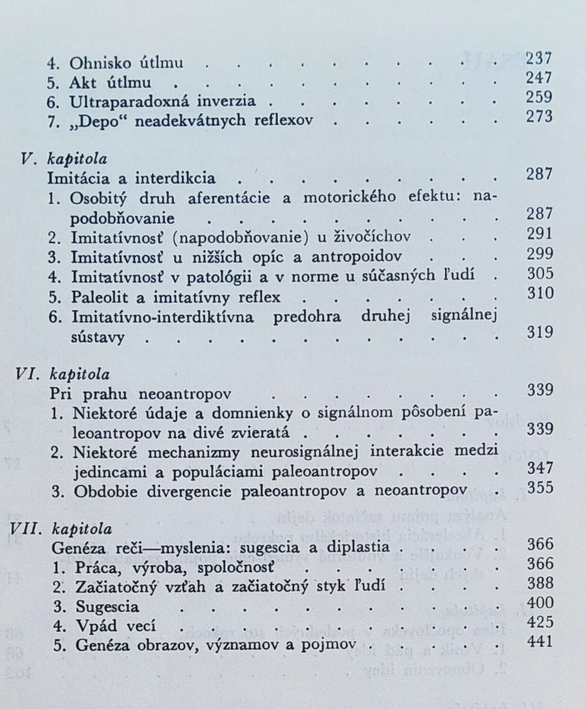 O začiatkoch ľudských dejín / Problémy paleopsychológie