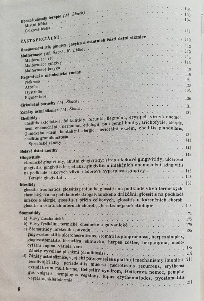 Onemocnění ústní sliznice / Patologie, terapie a diferenční diagnostika onemocnění ústní sliznice