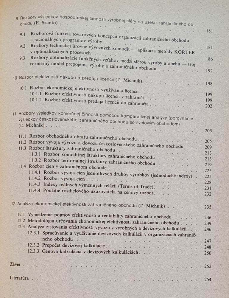 Rozbory v zahraničnom obchode / Náklad 1000 kusov