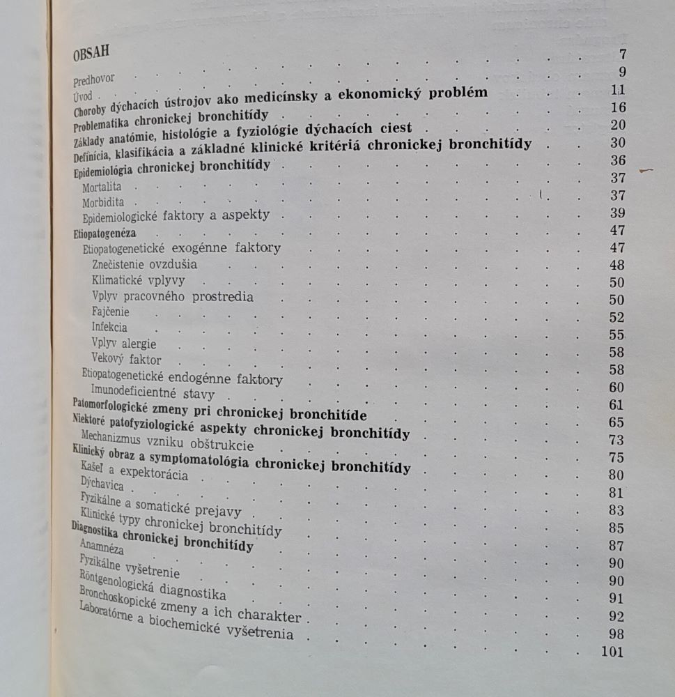 Bronchitis chronica / Edícia pre postgraduálne štúdium lekárov