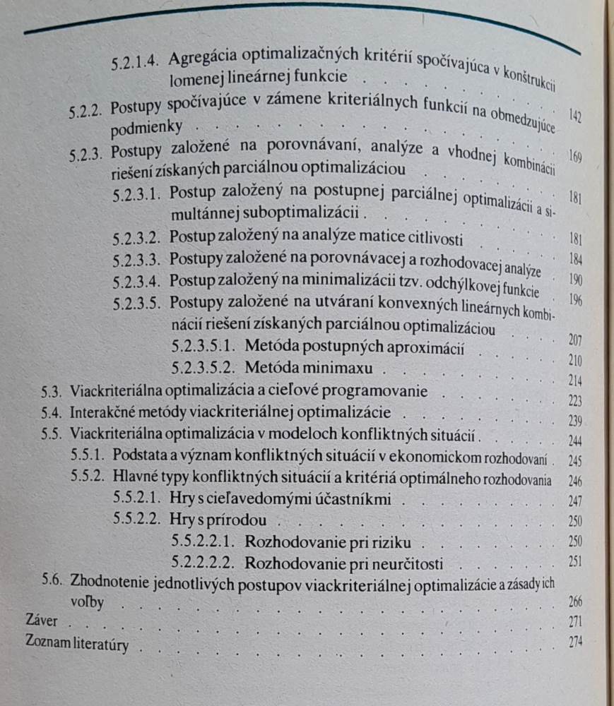Viackriteriálna optimalizácia a jej uplatnenie v poľnohospodárstve / Ekonomika poľnohospodárstva