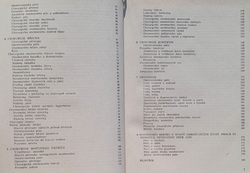 Chirurgie: 1. obecná - 2. speciální