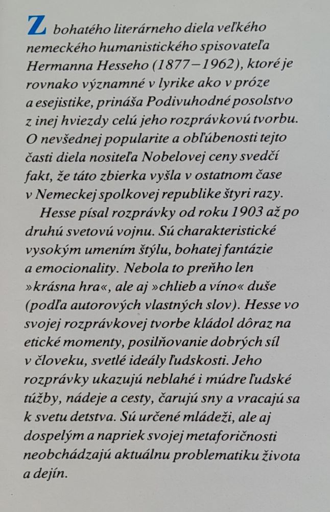 Podivuhodné posolstvo z inej hviezdy