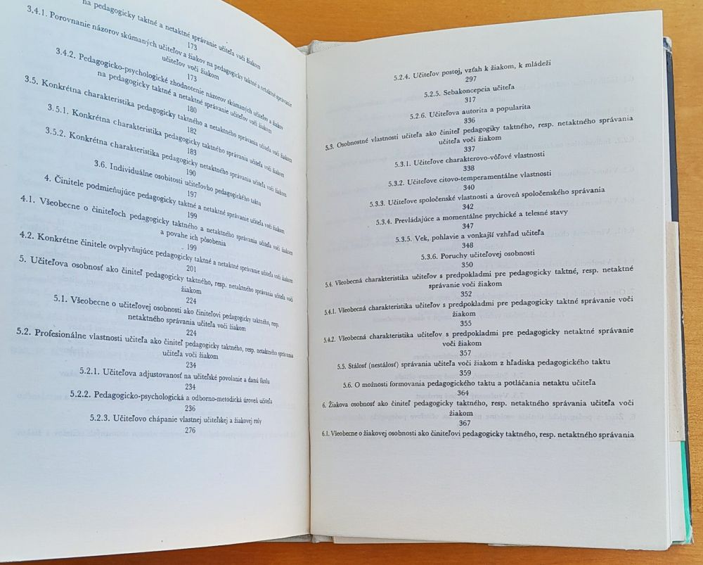 Psychológia učiteľovho pedagogického taktu / Základné pedagogické a psychologické diela