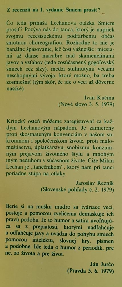 Smiem prosiť? / Krátke humoristické prózy