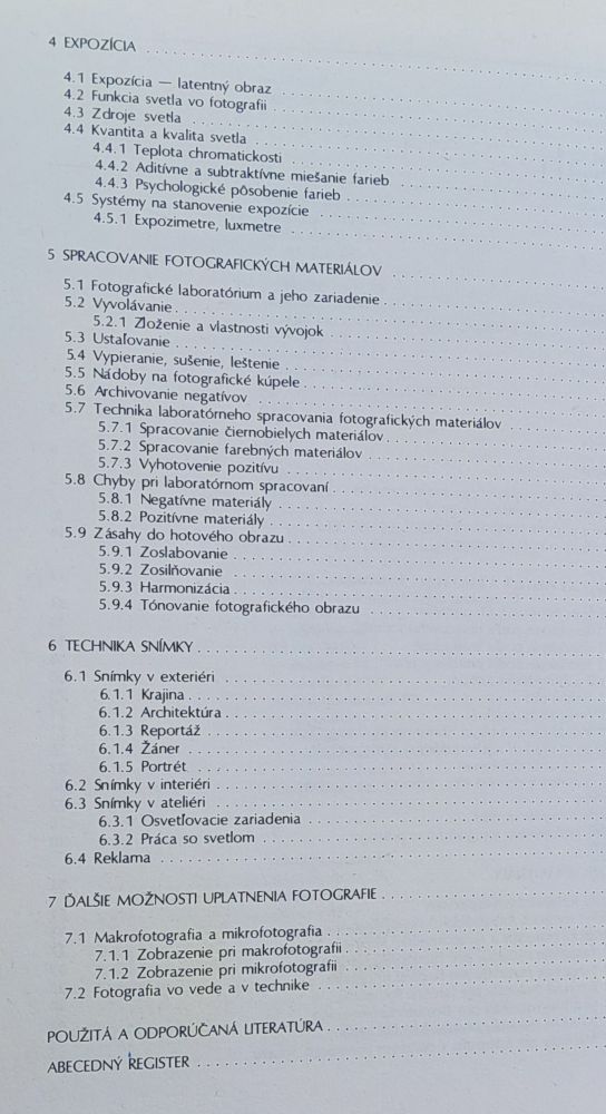 Základy fotografovania pre 2. ročník stredných umeleckopriemyselných škôl