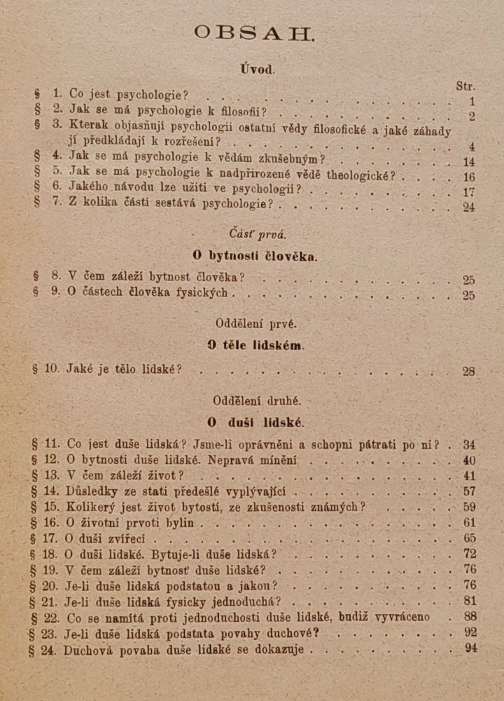 Psychologie + Matrika Dědictví sv. Prokopa - Od počátku r. 1861 až do října 1894 + Stanovy Dědictví svatého Prokopa