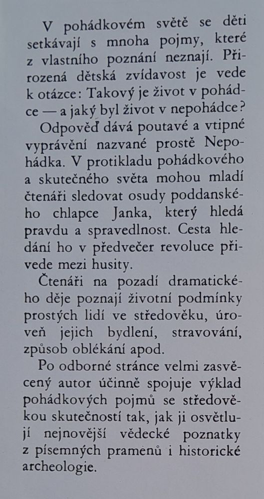 Nepohádka o rytířích sedlácích a tovaryších z 15. století