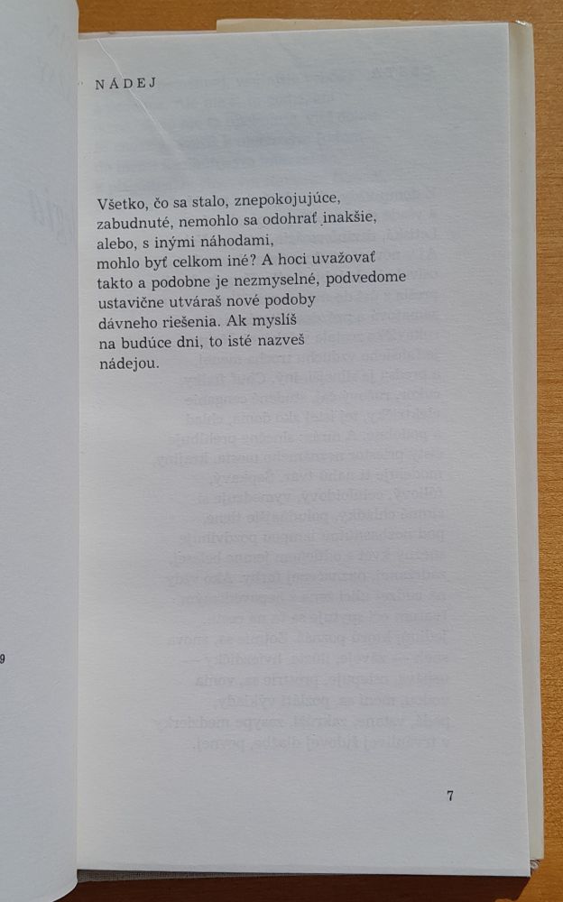 Elégia / Nová poézia