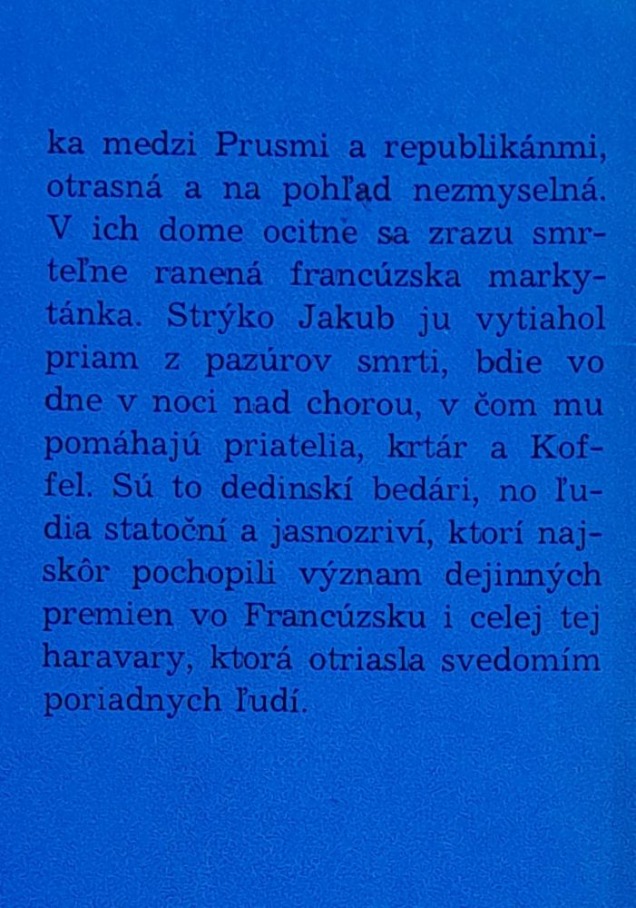 Madame Thérése / Dobré slovo