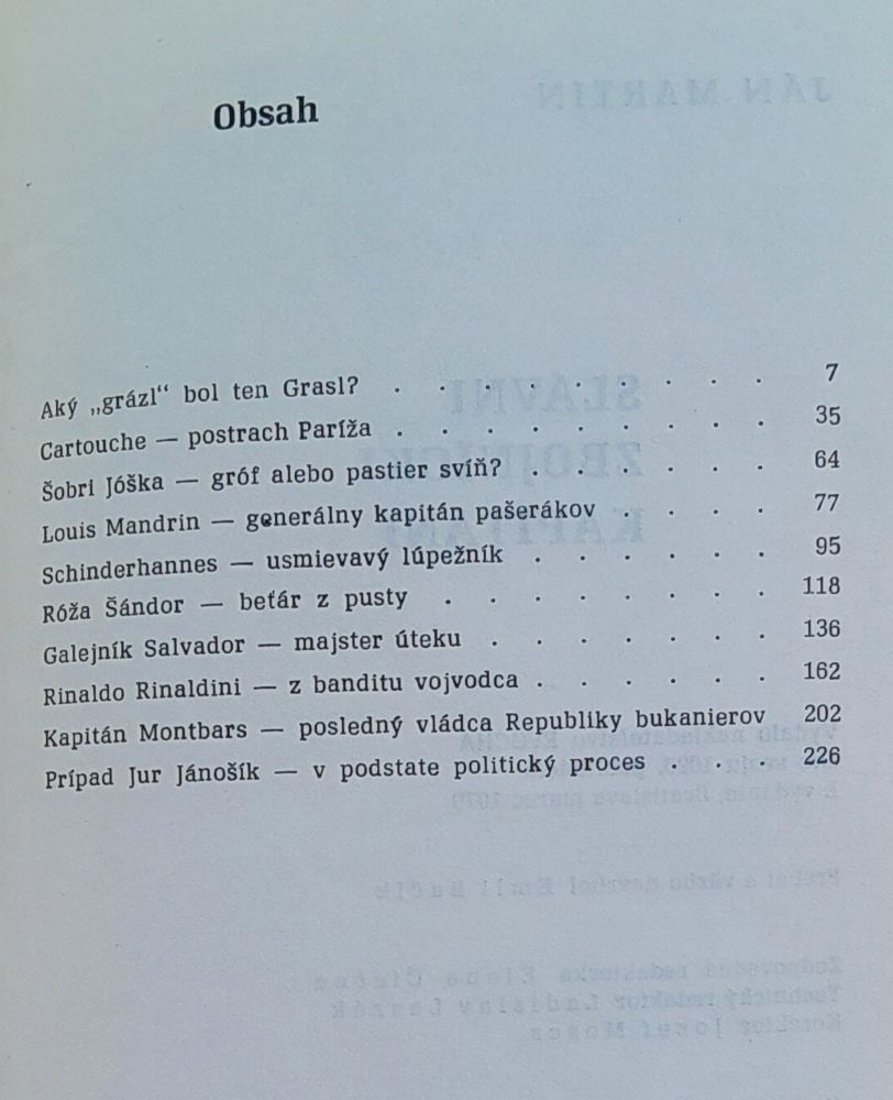 Slávni zbojnícki kapitáni